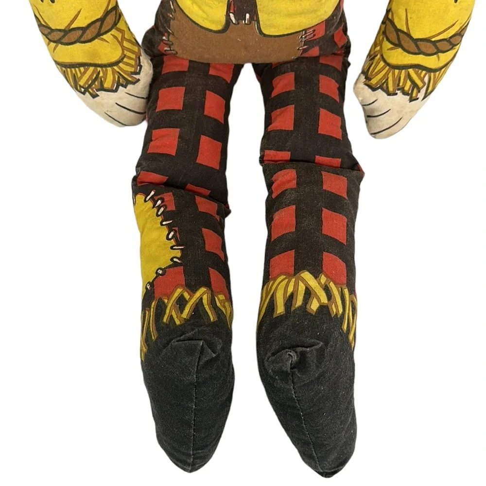 Vintage 1965 Ralston Purina RP Company Wizard Of Oz Scarecrow Plush Rubber Head